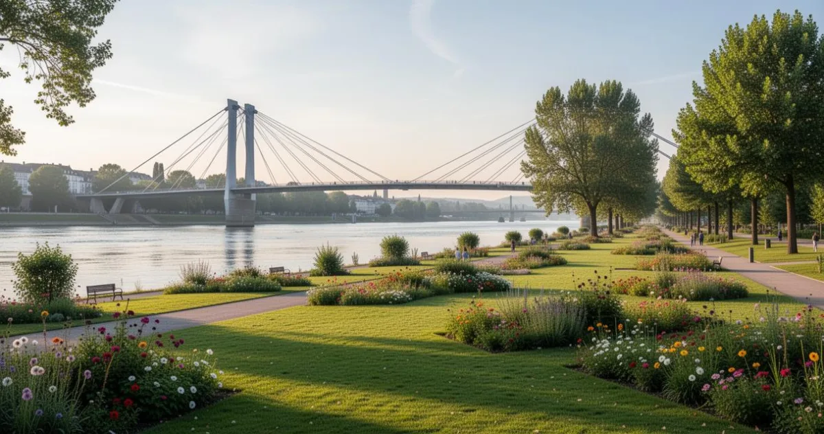 Une balade transfrontalière : explorer Le Jardin des Deux Rives entre Strasbourg et Kehl