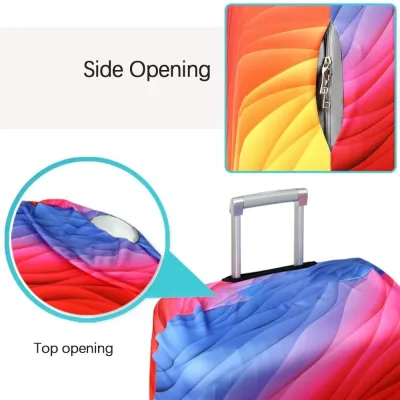 Housse de valise extensible géométrique – image 3