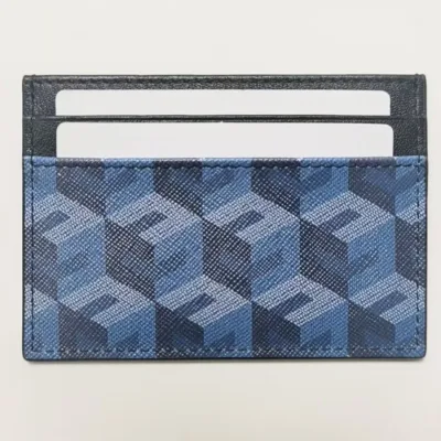 Porte-cartes en cuir véritable zippé