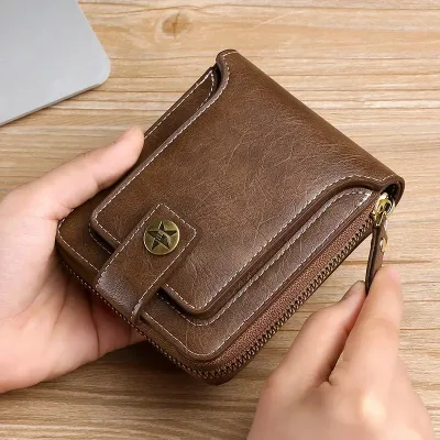 Portefeuille court rétro pour homme