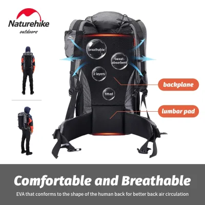 Sac à dos d'escalade 60 + 5 L en nylon – image 3