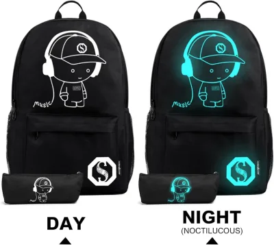 Sac à dos fluorescent léger en polyester – image 2