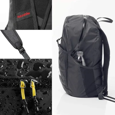 Sac à dos pliable en nylon, 22 L – image 3
