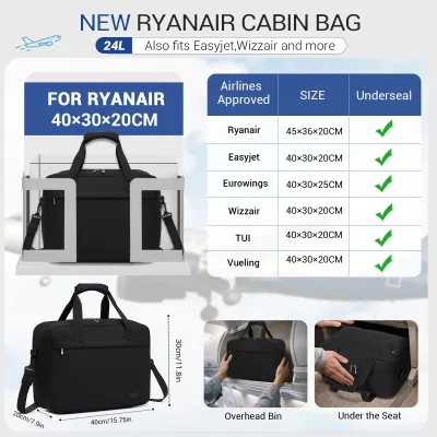 Sac de cabine en polyester 40 × 30 × 20 cm – image 2