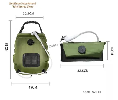 Sac de douche solaire de camping 20 L – image 3