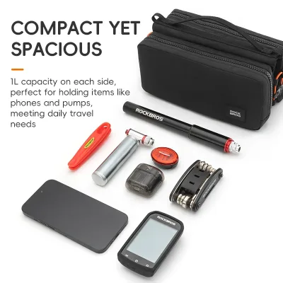 Sac de tube supérieur de vélo en nylon 2 L – image 3