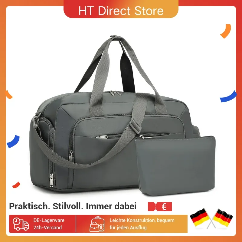 Sac de week-end en polyester avec trousse