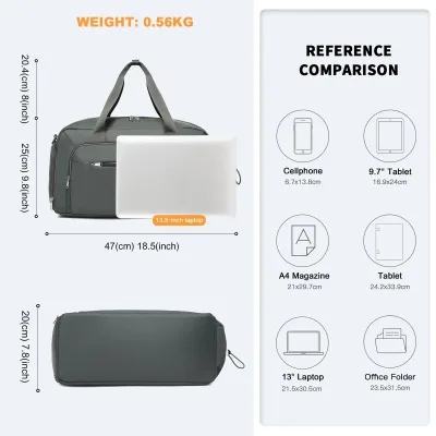Sac de week-end en polyester avec trousse – image 3