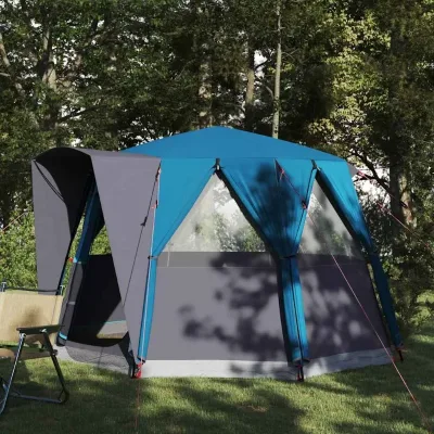Tente cabine bleu et gris, 3 personnes