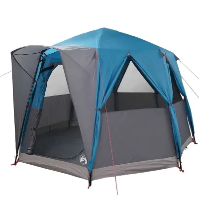 Tente cabine bleu et gris, 3 personnes – image 3