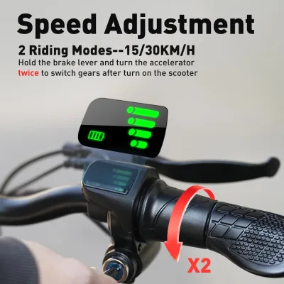 Trottinette électrique pliable avec siège – image 3