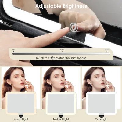 Trousse de maquillage avec miroir à LED – image 2