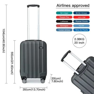 Valise rigide ABS à 4 roulettes – image 2